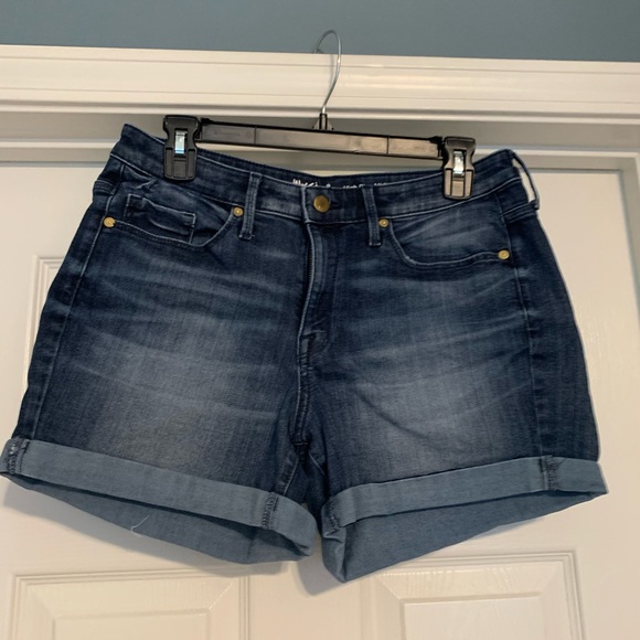 Mossimo High Rise Mini Jean Shorts, Size 10 - Picture 1 of 3